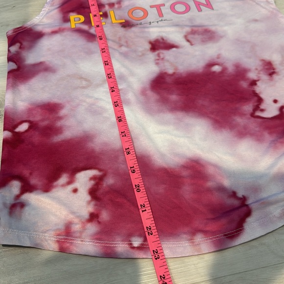 Peloton X Spiritual Gangster Pre Loved Tie Dye graphic Tee Tank. - Picture 7 of 7